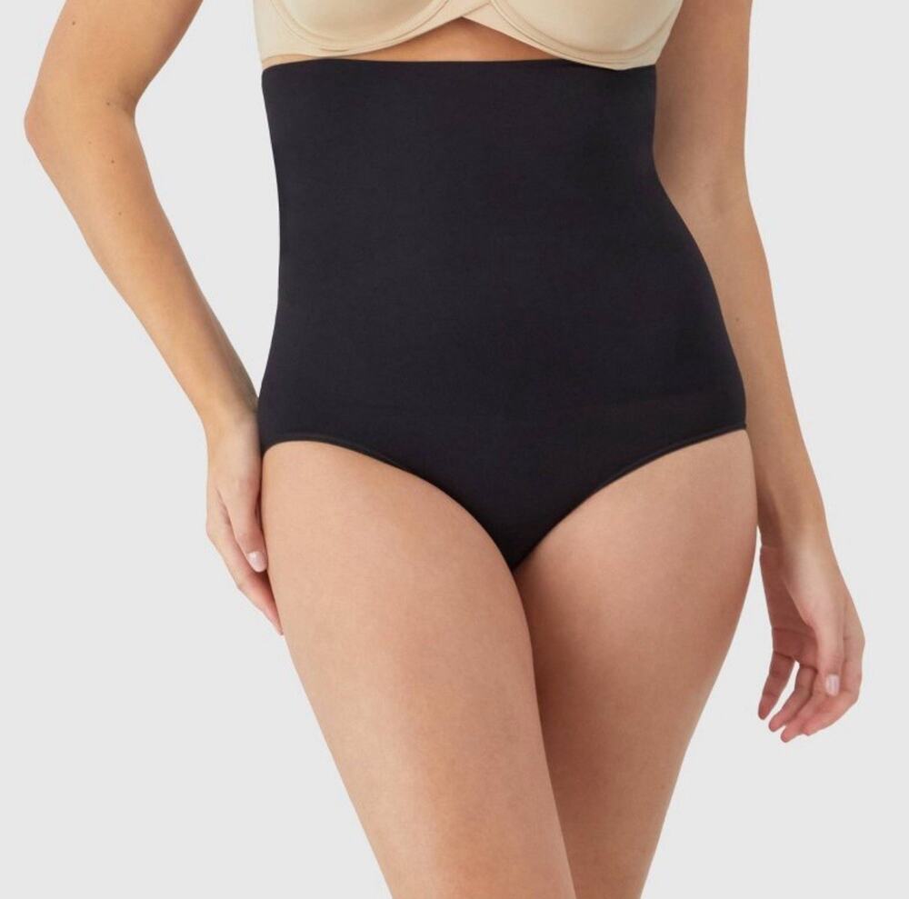 Maidenform Self Expressions Women's High Waist Briefs Black Size Small